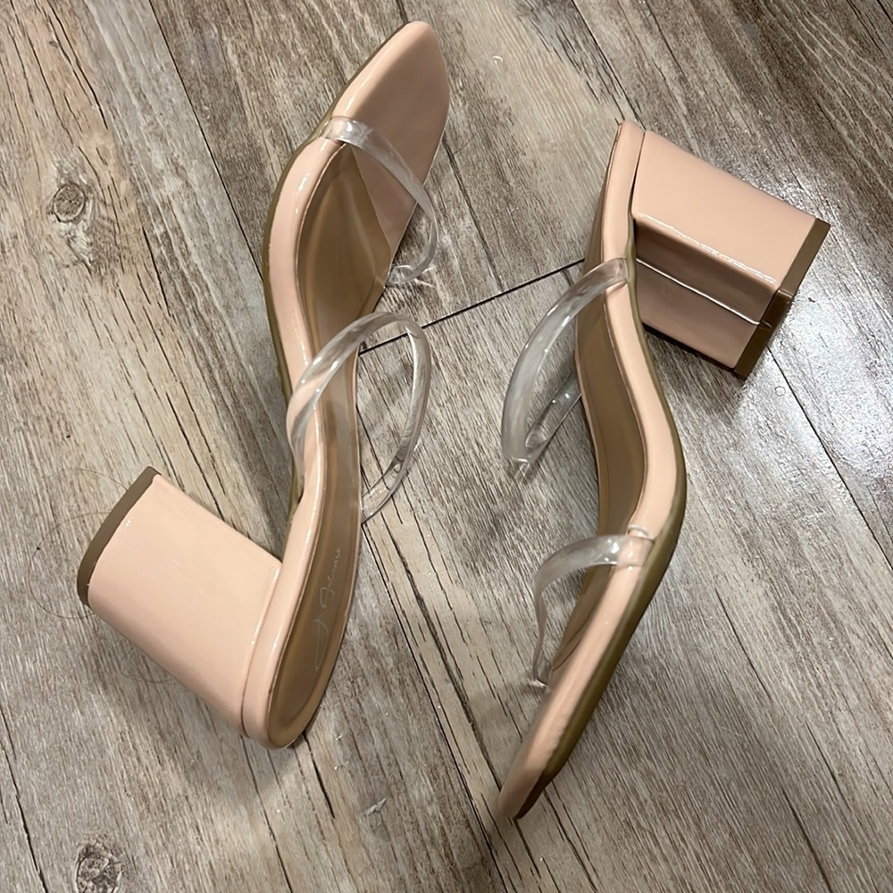 J. Adams Tan Block Heels - Picture 2 of 3